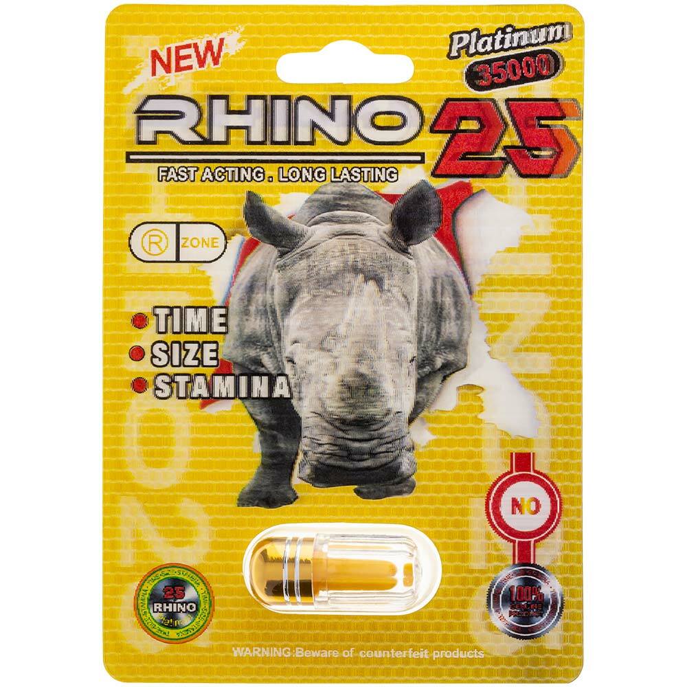 Rhino 25 35000 6 Pill Pack